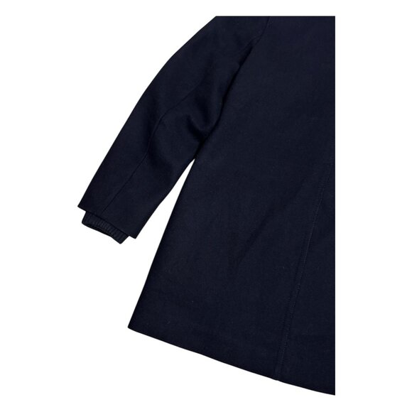 ABERCROMBIE & FITCH Heritage Wool Blue Quilted Winter Pea Coat Jacket Womens M - Picture 4 of 8